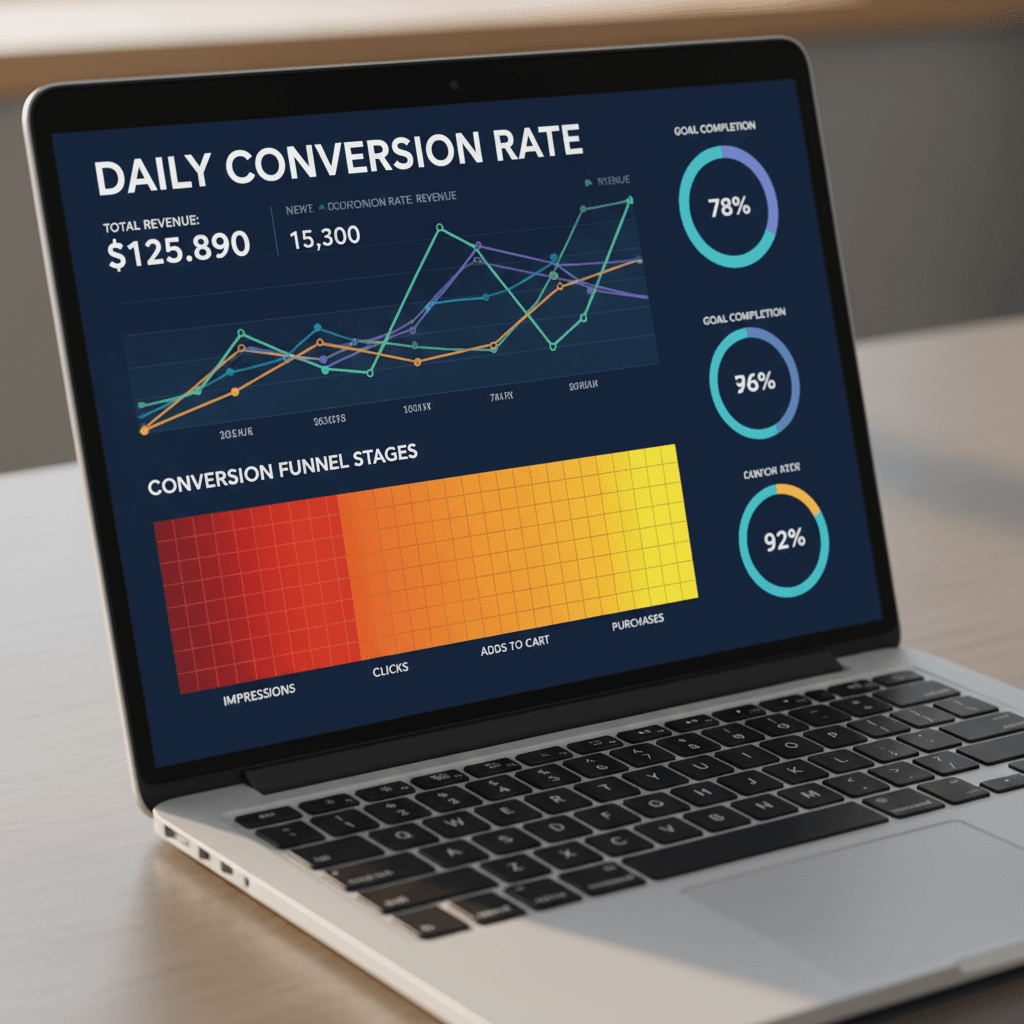 Atom Foundry AI conversion audit dashboard showing real-time analytics